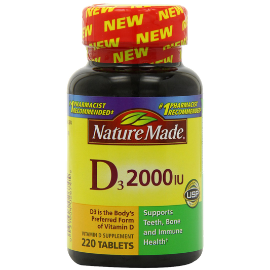Nature Made Vitamin D3 2000 IU Value