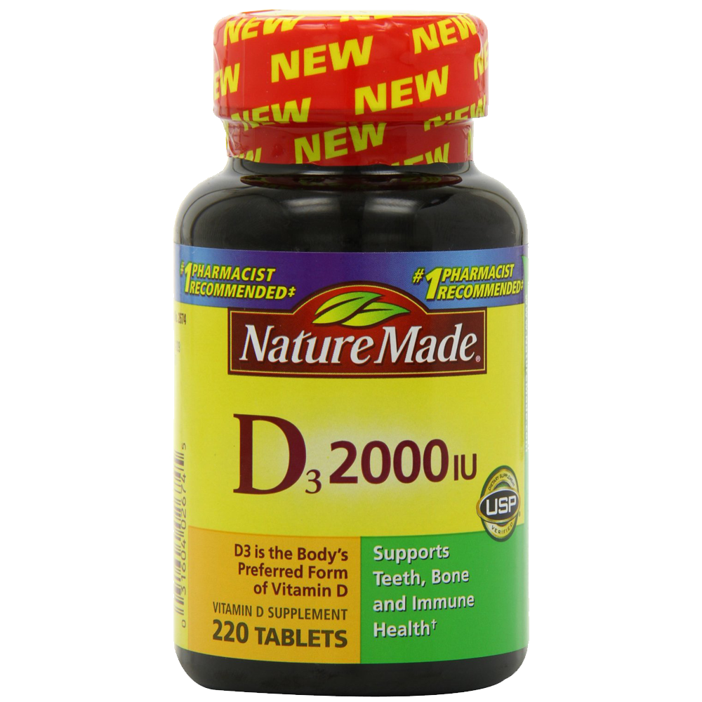 Nature Made Vitamin D3 2000 IU Value
